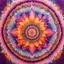 Placeholder: Radiating from the sun, the mandala expands with an array of vivid hues. Imagine petals in shades of soft pastel pinks, gentle lavender, and cheerful yellow, each one meticulously detailed with intricate designs. These petals intertwine and overlap, creating a mesmerizing dance of colors and shapes. As your eyes trace the outer edges of the mandala, envision the emergence of lush green leaves, symbolizing the growth and vitality of Spring. These leaves, like a lush canopy, embrace the mandala, f