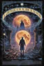 Placeholder: modern movie poster art by Drew Struzan, with text "THE MUSIC OF THE MOON" by "THOMAS LIGOTTI" about a somambulist who is drawn to the night streets following sinister dreamy music, gauzy textures, surreal art, cool somber colors, dramatic mixed media, intricate detail, volumetric lighting, artistic photo layering effect.