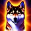 Placeholder: cosmic shiba inu, psychic energy, ethereal aura, sacred geometry