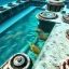 Placeholder: lost underwater city, Poseidon, highly detailed, cinematic, ultra photorealistic, ultra realistic, volumetric lighting, sun shafts, spectral