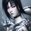 Placeholder: a Photorealistic dramatic hyperrealistic japanese woman cyberpunk paint, big breast, big eyelash, Crystal white eyes, elegant,Artgerm, Beautiful dynamic,shadows,Artstation,concept design art,Octane render,8K, bw