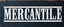 Placeholder: fill composition with large and wide historical hand painted old western sign that reads: "MERCANTILE" white on black with inset white stripe boarder aged paint on wood sanserif