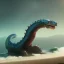 Placeholder: franz frazetta style,sea serpent