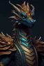 Placeholder: Cute handsome regal dragon by Jordan Nelson and Mingchen Shen. Trending on Artstation. Black scales . lighting, epic, 8k, highly detailed, centered, symmetry, painted, intricate, volumetric lighting, beautiful, rich deep colors masterpiece, sharp focus, ultra detailed, in the style of dan mumford and marc simonetti, astrophotography