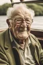 Placeholder: Portrait of Grandfather on a boat