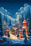 Placeholder: Christmas town for poster