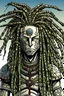 Placeholder: Picture of a white skin superhero with dreadlocks.