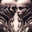 Placeholder: two viking girls kissing each other, hr giger, scary, steam punk, realistic, made in octane, cinematic, ultra-realistic, extremely detailed octane rendering, 8K, VRAY Super Real ar 2:3, dof photorealistic futuristic 50mm lens hard lighting dark gray tintype photograph, realistic lighting, sepia color