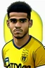 Placeholder: Luis Diaz Colombian soccer player cartoon 2d