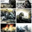 Placeholder: Masterpiece1:5)(Fineart), (award-winning:1.5), highest quality,(by Tim Page, Hoorst Faas:1.5), war journalism, ink and colored pencil sketch of photocollage,(Eastern Ukraine:(panel one:the moment after a battle ends, horrors of war, wounded men),(2nd panel, cinematic shot of men sitting in trench with 1000 yard stare (focus on their eyes:1.5)),(the third panel shows troops tired but hyper alert), (the fourth panel shows the sky is filled with incessant, fire and smoke everywhere,)