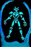 Placeholder: A new space creature from Ben 10 cartoon. Strong and graceful. Advanced metal. Magical power, precise detail and intense power