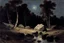 Placeholder: Night, rocks, trees, begginer's landscape, friedrich eckenfelder and willem maris impressionism paintings