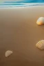 Placeholder: Human footprints and shells scattered in the sand on the beach Hyper realistic, oil on canvas award winning fantastic view ultra detailed acrylic art Ultra realistic Impressionism Surrealism simen johan, sharp focus intricate oil on canvas cinematic lighting photorealistic high detail ultra detailed crisp quality colourful in sunshine