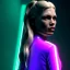 Placeholder: young kate moss, blonde replicant woman, blade runner style, rain, fog, neon ambient, gradient color, clean skin, circuits, latex coat, cyber punk, neon, tubes, portrait, studio photo, unreal engine 5, smooth color, 16 bit, god lights, ray tracing, RTX, lumen lighting, ultra deatail, volumetric lighting, 3d, finely drawn, hd.