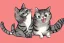 Placeholder: cute cat isolated illustrations