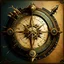 Placeholder: Sagittarius compass steampunk style