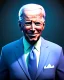 Placeholder: Waist up Portrait, joe Biden as simply muppet, Blue suit retro style, photo studio, city background, unreal engine 5, concept art, art station, god lights, ray tracing, RTX, lumen lighting, ultra detail, volumetric lighting, 3d.