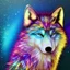 Placeholder: A magical sparkle wolf