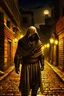 Placeholder: a thief stalks the streets of ancient Egypt at night