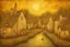 Placeholder: Nostalgia-evoking, breathtaking surreal masterpiece, channeling Sam Toft, Gustav Klimt, Andy Kehoe, Amanda Sage, features a quaint village scene bathed in setting sun's golden hues, painted textures conjuring yesteryears, fusion of folk art, sharp focus, studio photo, intricate details, artstation trending, highly detailed, Greg Rutkowski signature style, golden hour lighting, Modifiers: beautiful very cute visually breathtaking beautiful