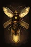 Placeholder: A drawing of a steampunk firefly vector image with very clear details