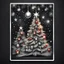 Placeholder: Hyper Realistic Christmas Celebration Sketch Card with dark background