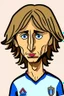 Placeholder: cartoon Luka Modric Croatian football player