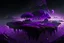 Placeholder: Floating Islands, Dark Purple and Black Night Sky, Stars, Space, Distant Alien Planets, Numerious Islands, Dead Grass, Dense Purple Fog, Standing on Island, First Person View