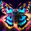 Placeholder: Glowing Colorful Moth 1.5mm field of view Olympus macro gear at 5:1 magnification. Modifiers: sharp focus elegant fantasy bright studio setting studio lighting photorealistic very attractive beautiful wallpaper award winning imperial colors fantastic view hyperrealistic ultra detailed 4K 3D very cute cinematic postprocessing acrylic art