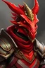 Placeholder: dragonborn wearing red dragon mask