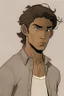 Placeholder: Appearance: Ari has a mixed-race skin tone with a light brown complexion. He has dark hair that falls in messy waves around his face, and his hair length could be somewhere in-between long and short. His face is thin with high cheekbones and dark eyes that are often full of emotion. He stands at around 5 feet 7 inches tall, with a lean build that suggests he doesn't engage in a lot of physical activity.