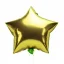 Placeholder: High resolution photograph of a inflated green star foil balloon