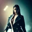 Placeholder: Mystery dua lipa, Ambiance dramatique, dramatic lighting, volumetric lighting, concert background, hyperrealisme, 8k, high quality, lot of details, fit within portrait