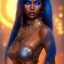 Placeholder: full body shot, masterpiece, best quality, black skinned, sparkling eyes, North africa,fluorescent skin,blue-dark makeup, gangsta style , highly detailed body, sun light, 4K, RAW, depth of field, high contrast, realistic details, 24mm