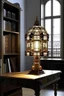 Placeholder: gaming table lamp inspired by palace, modern design,