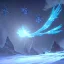 Placeholder: celestial, ice crystals, snow, icicles, reflections