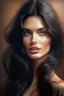 Placeholder: Beautiful brunette woman