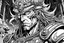 Placeholder: pro photo. sharp. precise. visual distinction & clarity. lots of hidden detail. regal amphibious humanoid man. king's treasure quest. bejeweled royal.world class internationally best-selling graphic novel/cartoon comic book character high contrast black & white illustrations anime style elevated to status of fine art