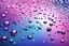 Placeholder: A background for a power point presentation. Water drops. Pink, purple, blue. Photorealistic.