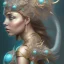 Placeholder: sango fantasy, fantasy magic, intricate, sharp focus, illustration, highly detailed, digital painting, concept art, matte, artgerm and paul lewin and kehinde wiley, masterpiece silver dragon head bronze African nice breast Afo woman turquoise waves