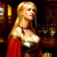 Placeholder: fullbody portrait 'beautiful face blonde massiveboobs medieval wench on tavern in medieval city',painting by gaston bussiere, greg rutkowski, yoji shinkawa, yoshitaka amano, tsutomu nihei, donato giancola, tim hildebrandt, oil on canvas, cinematic composition,sharp image, extreme detail,((fit full head inside picture)),32k