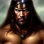 Placeholder: ultra detailed portrait of Conan the barbarian, extremely detailed digital painting, in the style of Ken Kelly and Luis Royo and A.J. Manzanedo and FRANK FRAZETTA and Earl Norem and fenghua zhong and ruan jia and jeremy lipking and peter mohrbacher, mystical colors, rim light, beautiful lighting, 8 k, stunning scene, raytracing