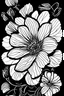 Placeholder: flower coloring page black and white