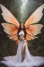 Placeholder: Photography Beautiful Lady fairy with wings straddle,background wonderland, panoramic shot ,portrait, epic fantasy