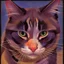 Placeholder: Portrait of a cat by Van Gogh