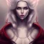 Placeholder: fantasy setting, woman, red and white hair