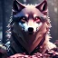 Placeholder: depth of field, Steampunk wolf, extreme detail,ultra realistic,scary, red eyes, Photorealism, macro lens 40mm,bokeh, cinema4d, 8k, unreal engine 5, redshift render, octane render