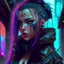 Placeholder: Girl cyberpunk is a thing of beauty