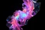 Placeholder: give a blender 5.2 lst code to create A hypnotic loop of colored translucent 3D structures evolving and morphing, fluid geometry shifting between organic and geometric forms, iridescent glass material with internal glow,instances must have random translucent matrial smooth camera orbit, dark gradient background, seamless motion, cinematic lighting, generative art style, 4k.do with geo nodes zoom out to show whole image