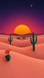 Placeholder: Mysteries of the Desert Mobile Wallpaper. Sand dunes, cacti blooms, paper art, 3D illustration, sunset orange, twilight purple, stillness, waxing crescent, stars peeking, camels, oasis mirage, solitude, dusk's warmth, sandy texture, depth, desert fortress, arid elegance, layered paper, artful, serene night, minimalism, eastern